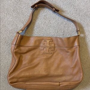 Tory Burch Tan Leather Shoulder Bag